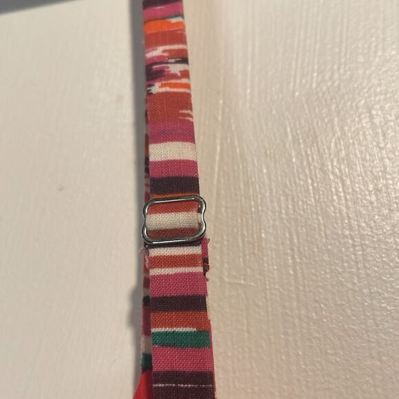 Loft- Ikat Vibrant Aztec Boho Beachy Southwestern Multicolor Ruffle Dress- 6 - Picture 8 of 11